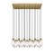 Z-Lite Arden Linear Chandelier, 17-Light, 18 In.W x 42 In.L x 12 In.H, Rubbed Brass/Clear 651P-17L-RB - alternate 8